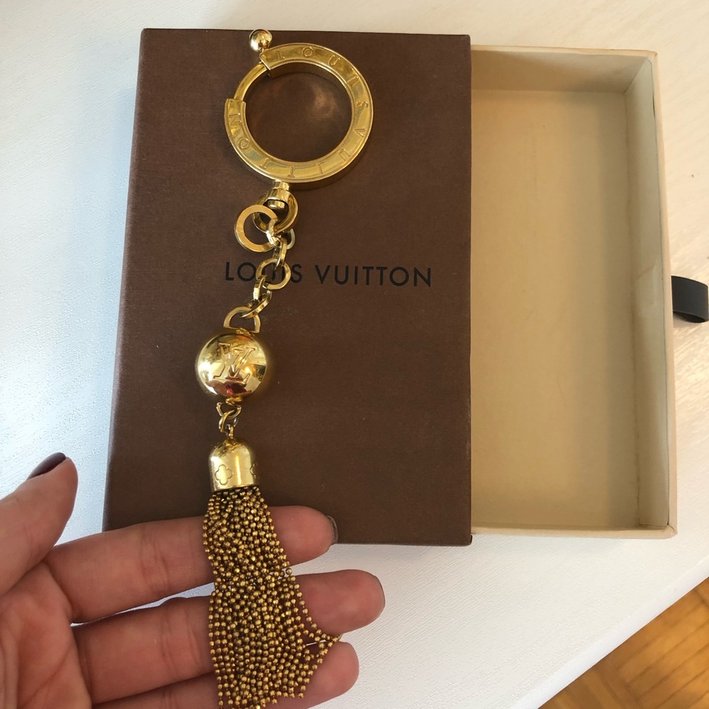 Louis Vuitton Gold Key Chain with Box